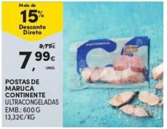 Continente Postas de Maruca Continente 600g promoção