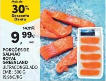 Continente Porções de Salmão Royal Greenland 500g promoção