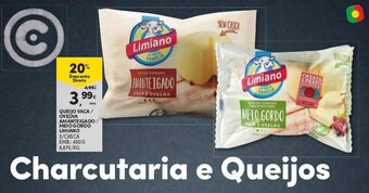 Continente Queijo Vaca/Ovelha Amanteigado/Meio Gordo Limiano 450g promoção