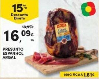 Continente Presunto Espanhol Argal promoção