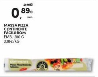 Massa Pizza Continente Fácil&Bom 280g