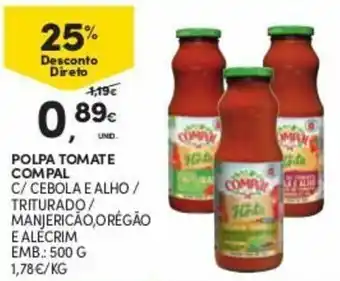 Continente Polpa Tomate Compal 500g promoção