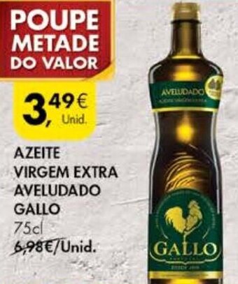 Azeite Virgem Extra Aveludado Gallo 75cl