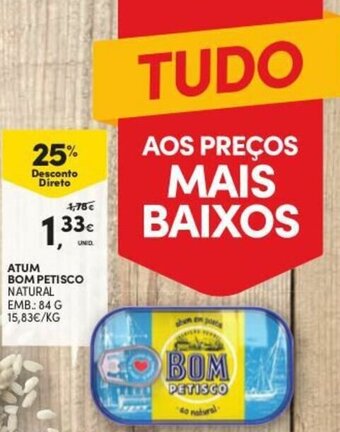 Continente Atum Bom Petisco 84g promoção
