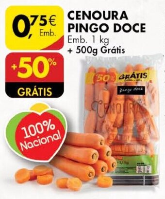Pingo Doce Cenoura Pingo Doce 1kg promoção