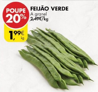 Pingo Doce Feijão Verde promoção