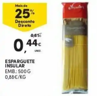 Continente Esparguete Insular 500g promoção