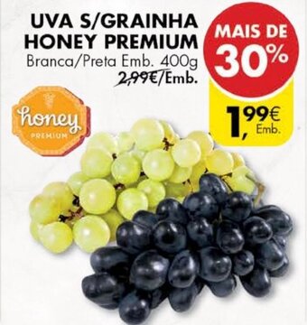Pingo Doce Uva S/Grainha Honey Premium 400g promoção