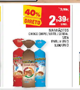 Continente Manhãzitos Choco Chips promoção