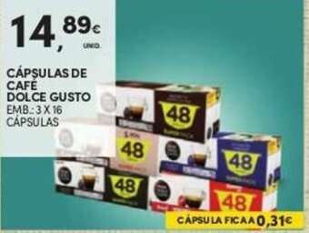 Continente Cápsulas de Café Dolce Gusto 3x16 Cápsulas promoção
