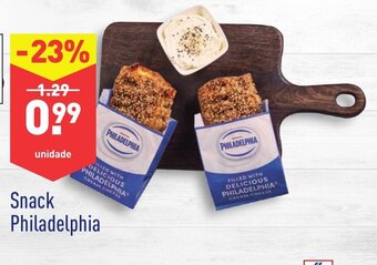 ALDI Snack Philadelphia promoção