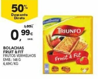 Continente Bolachas Fruit & Fit 148g promoção