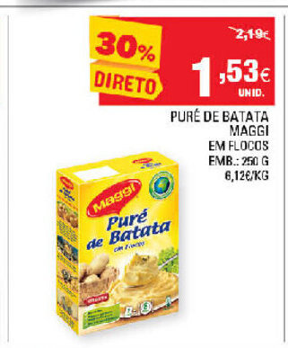 Continente Puré de Batata Maggi 250g promoção