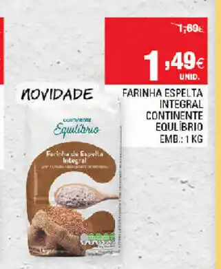 Continente Farinha Espelta Continente 1kg promoção