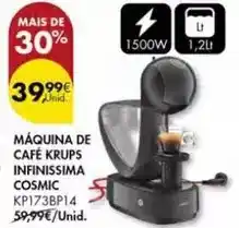 Pingo Doce Krups - maquina de café infinissima cosmic promoção