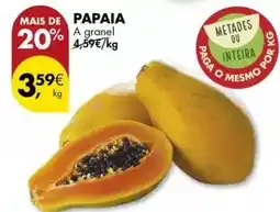 Pingo Doce A+ - papaia promoção