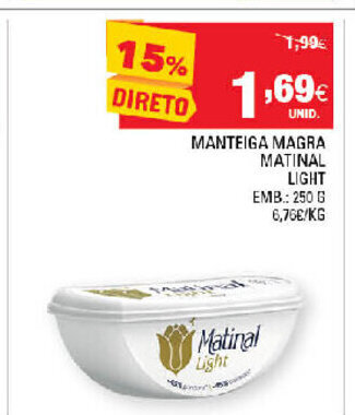 Manteiga Magra Matinal Light 250g