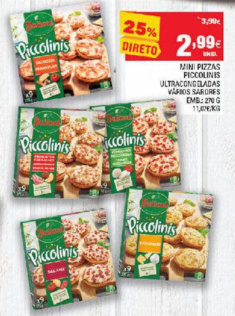 Continente Mini Pizzas Piccolinis 270g promoção
