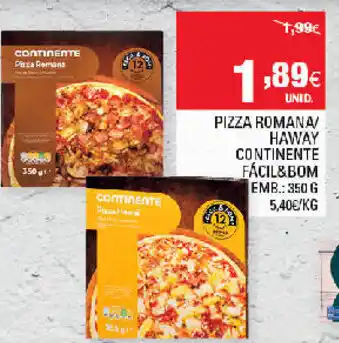 Continente Pizza Romana/Haway Continente 350g promoção