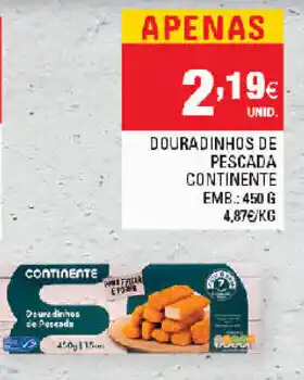 Continente Douradinhos de escada Continente 450g promoção