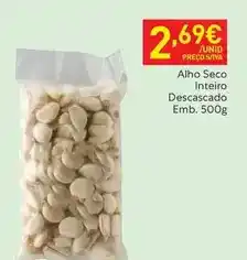 Recheio Alho seco inteiro descascado promoção