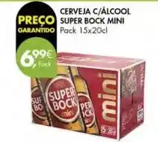 Pingo Doce Mini - cerveja c/ álcool super bock promoção