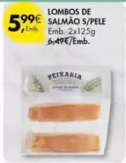 Pingo Doce Lombos de salmão s/pele promoção