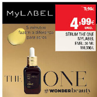 Continente Sérum The One Mylabel 30ml promoção