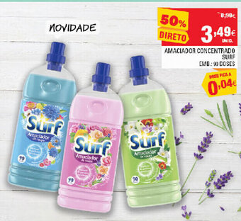Continente Amaciador Concentrado Surf promoção