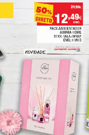 Continente Pack Ambientador Aroma Home Stick 1 Unid promoção