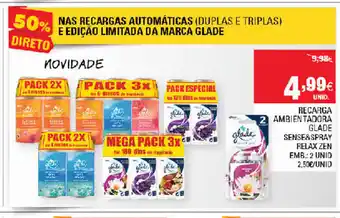 Continente Recarga Ambientadora Glade promoção