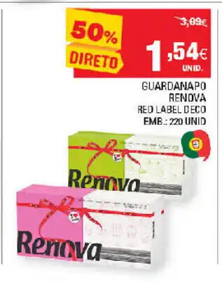 Continente Guardanado Renova 220 Unid promoção