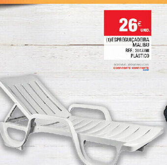 Continente Espreguiçadeira Malibu Plástico promoção