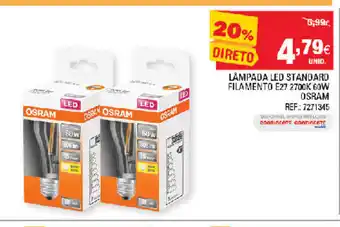Continente Lâmpadas LED Standard 60W promoção