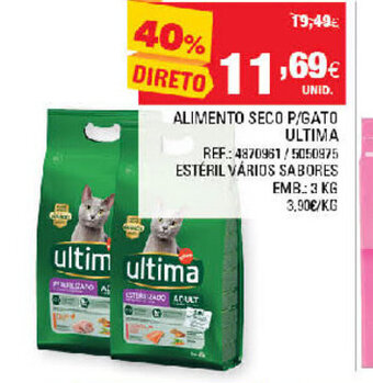 Continente Alimento Seco P/Gato ultima 3kg promoção