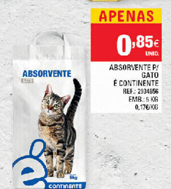 Continente Absorvente P/Gato Continente 5L promoção