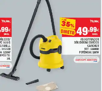 Continente (1) Aspirador Sólidos/Líquidos Karcher 1200W promoção