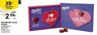 Continente Bombons I Love Milka 110g promoção