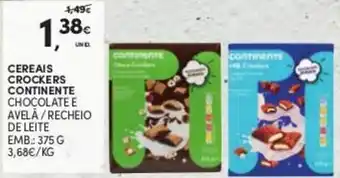 Continente Cereais Crockers Continente 375g promoção