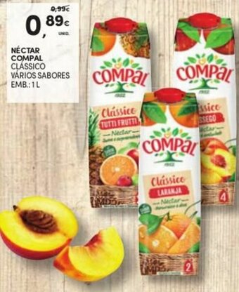 Continente Néctar Compal 1L promoção