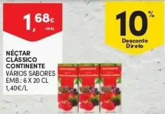 Continente Néctar Clássico Continente 6x20cl promoção