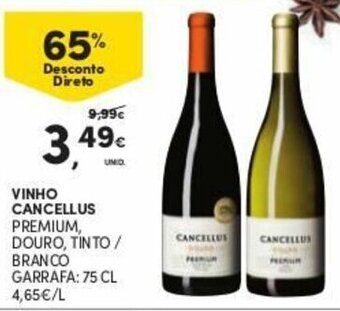 Continente Vinho Cancellus 75cl promoção