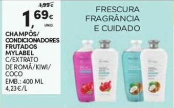 Champôs Condicionadores Frutados Mylabel 400ml