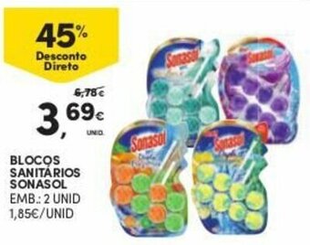 Continente Blocos Sanitários Sonasol 2 Unid promoção