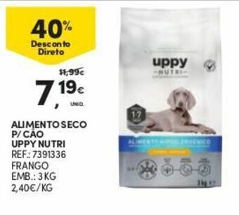 Continente Alimento Seco P/ Cão Uppy Nutri 3kg promoção