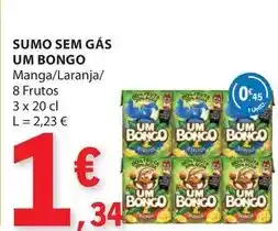 E.Leclerc Um bongo - sumo sem gas promoção