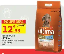 Auchan Ração p/Cão ULTIMA promoção