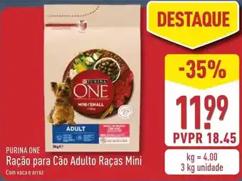 ALDI Purinaone - ração para cão adulto raças mini promoção