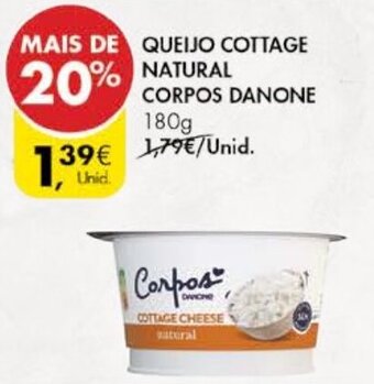 Queijo Cottage Natural Corpos Danone 180g