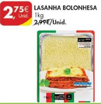 Pingo Doce Lasanha BOlonhesa 1kg promoção